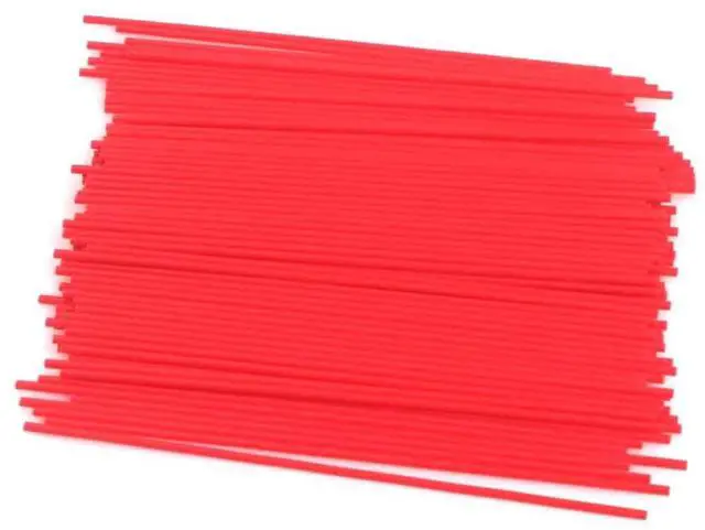 Main image of Replacement Spray Can Extension Straws, Red Plastic, 5-Inch, 50 Pack