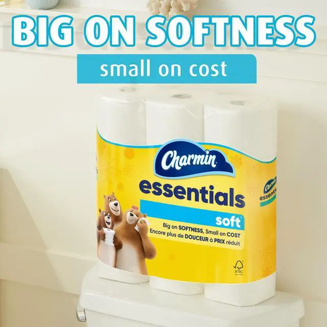 Alt view image 6 of 7 - Charmin Essentials Soft Toilet Paper 6 Mega Rolls, 330 Sheets per Roll
