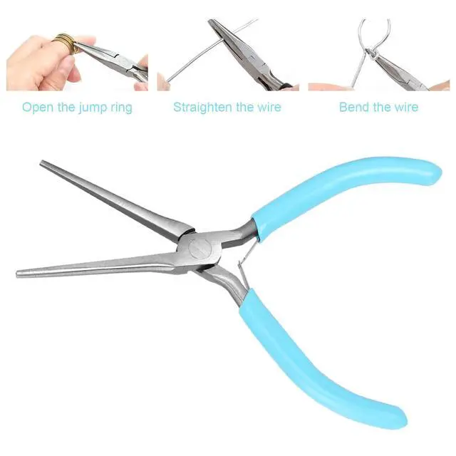 Alt view image 5 of 7 - Small Needle Nose Pliers 4.5Inches Multipurpose for Jewelry Making with Comfort Grip Wire Wrapping
