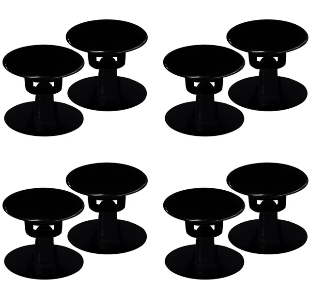 Main image of 8 Sets Replacement Rivets for Beach Shoe Strap Repair, Compatible with Clog (Black)