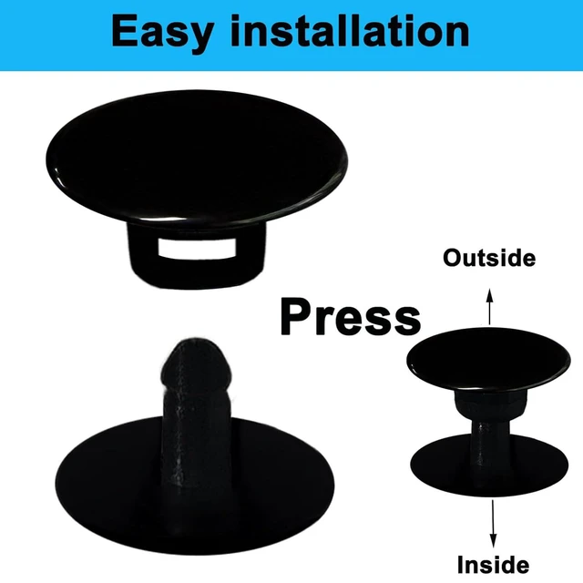 Alt view image 3 of 7 - 8 Sets Replacement Rivets for Beach Shoe Strap Repair, Compatible with Clog (Black)