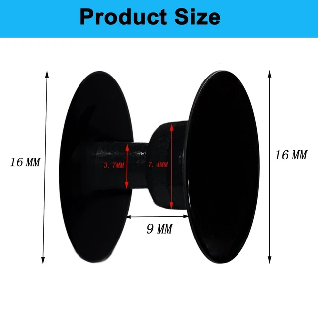 Alt view image 5 of 7 - 8 Sets Replacement Rivets for Beach Shoe Strap Repair, Compatible with Clog (Black)