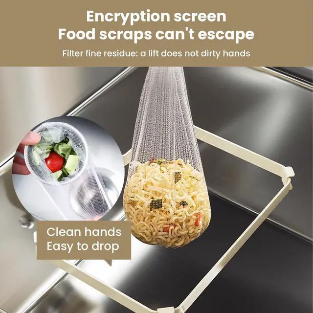 Alt view image 3 of 7 - 50pcs Sink Drain Strainer Basket with Suction Cup for Food Waste, Kitchen Strainer