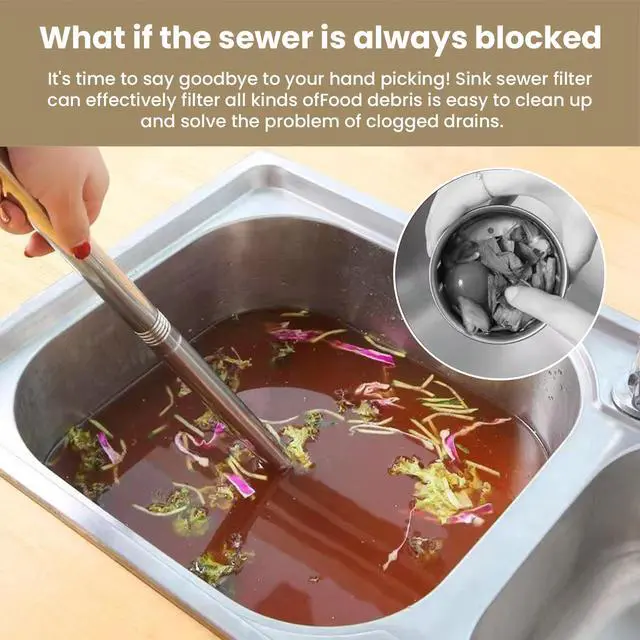 Alt view image 4 of 7 - 50pcs Sink Drain Strainer Basket with Suction Cup for Food Waste, Kitchen Strainer