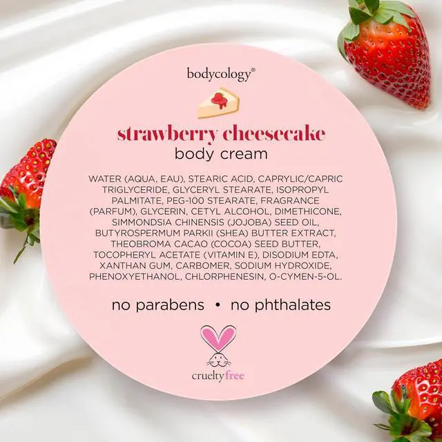 Alt view image 6 of 7 - Bodycology Shea Butter Body Cream, Strawberry Cheesecake, 8oz
