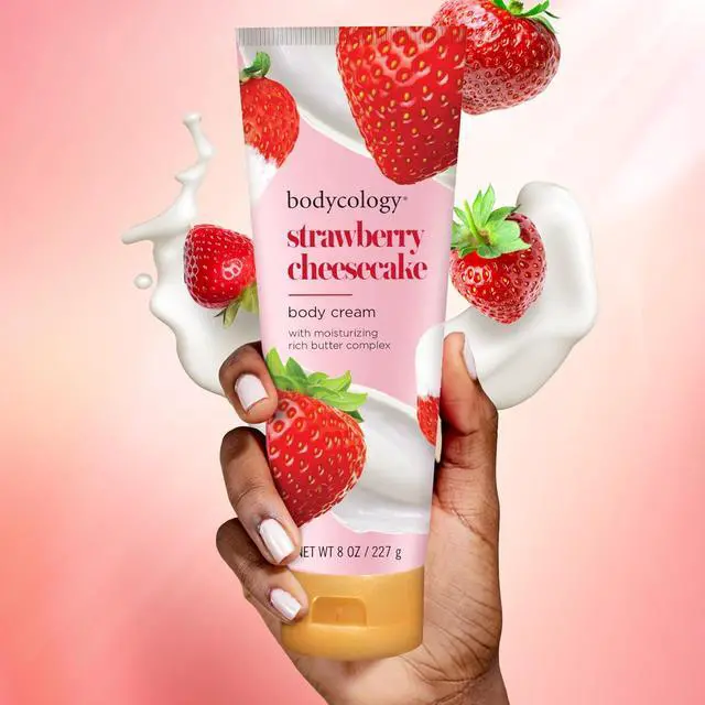 Alt view image 2 of 7 - Bodycology Shea Butter Body Cream, Strawberry Cheesecake, 8oz