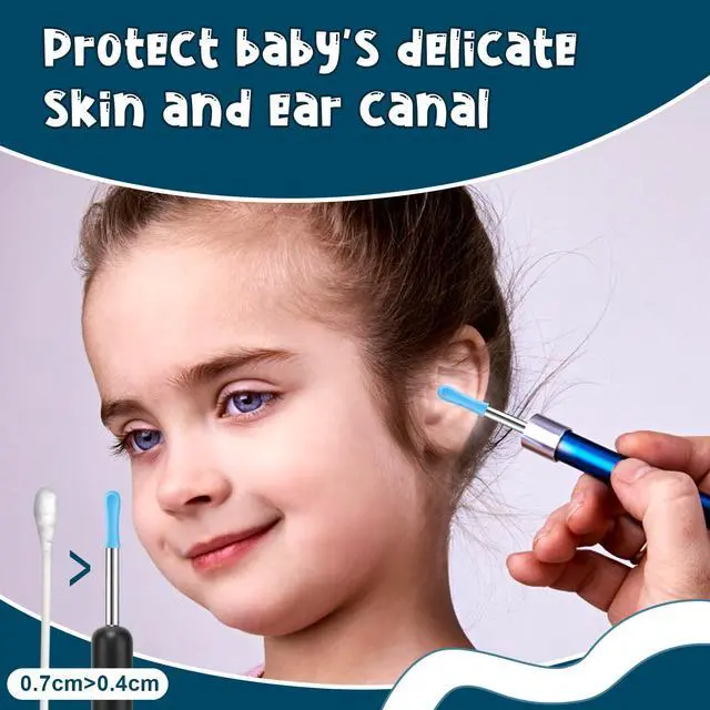 Alt view image 4 of 7 - 30 Pcs Ear Wax Removal Replacement Tips for Wet/Dry Ear Wax Cleaning, Ear Spoons Accessories Set for Adults for Ear Wax Removal Endoscope