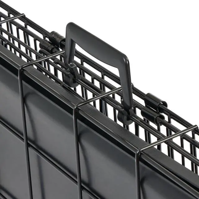 Alt view image 5 of 6 - MidWest Homes for Pets Handle-1 Replacement Plastic Handle for Dog Fold and Carry Crate, Black