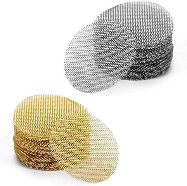 Main image of 100pcs 3/4Inch Pipe Screens - 50pcs Stainless Steel & 50pcs Brass Filters