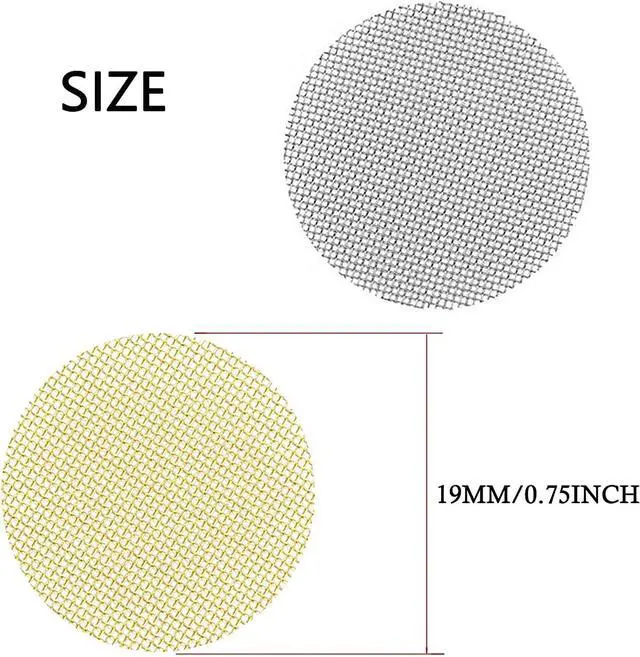 Alt view image 5 of 5 - 100pcs 3/4Inch Pipe Screens - 50pcs Stainless Steel & 50pcs Brass Filters