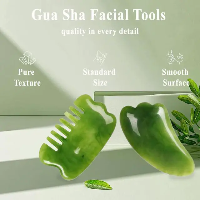 Alt view image 3 of 7 - Gua Sha Facial Tool & Lymphatic Drainage Massager