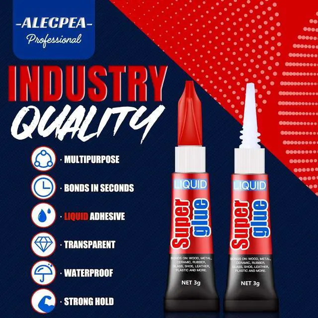 Alt view image 6 of 7 - ALECPEA Super Glue 6 x 3g Instant Liquid Glue for Metal and Ceramic
