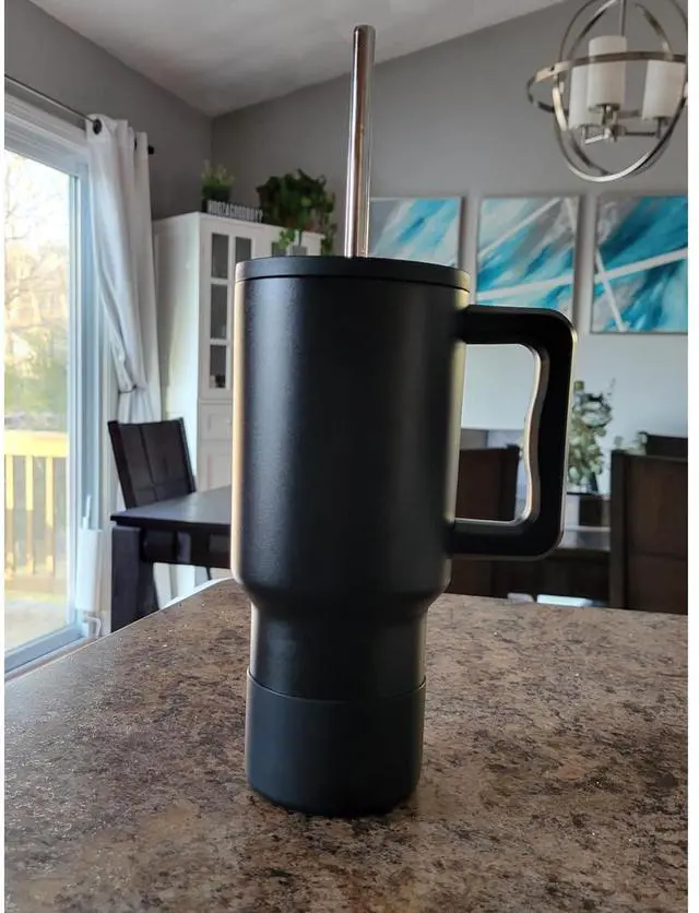 Alt view image 5 of 5 - Dcieiosul Set of 4 Reusable Stainless Steel Straws with Cleaning Brushes and Case, for 40 oz and 30 oz Tumblers