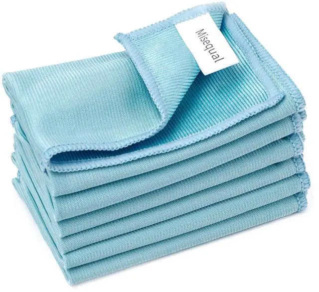 Main image of 6 Pcs Glass Cleaning Cloth for Window, Eyeglass, Mirrors, Stainless Steel