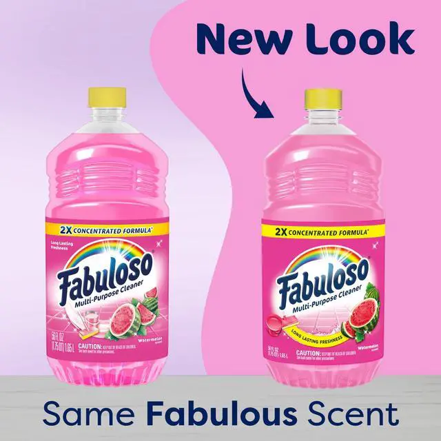 Alt view image 4 of 7 - Fabuloso Multi-Purpose Cleaner and Floor Cleaner, 2X Concentrated Formula, Watermelon Scent, 56 Fluid Ounces