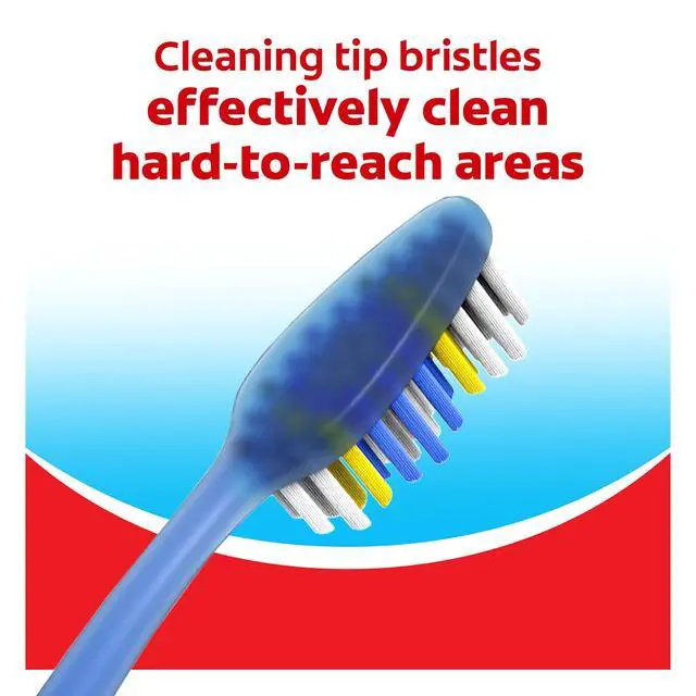 Alt view image 3 of 6 - Colgate Extra Clean Adult Toothbrushes, Soft, 6-Pack