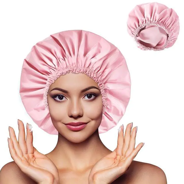 Alt view image 3 of 7 - Large Waterproof Shower Bonnet for Women