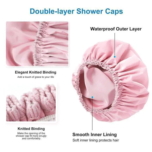 Alt view image 2 of 7 - Large Waterproof Shower Bonnet for Women