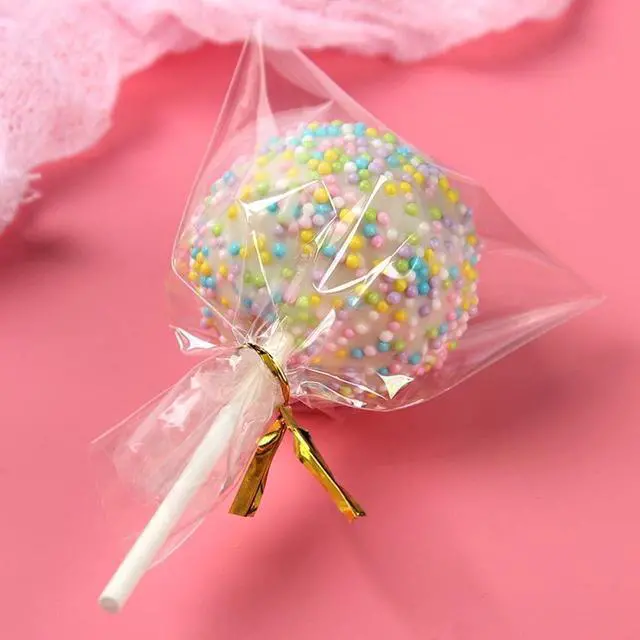 Alt view image 2 of 7 - XLSFPY 100PCS Clear Cellophane Treat Bags with 100PCS Twist Ties, 3x4 OPP Rice Crispy Bags for Gift, Candy, Birthday, Christmas, New Year, Wedding