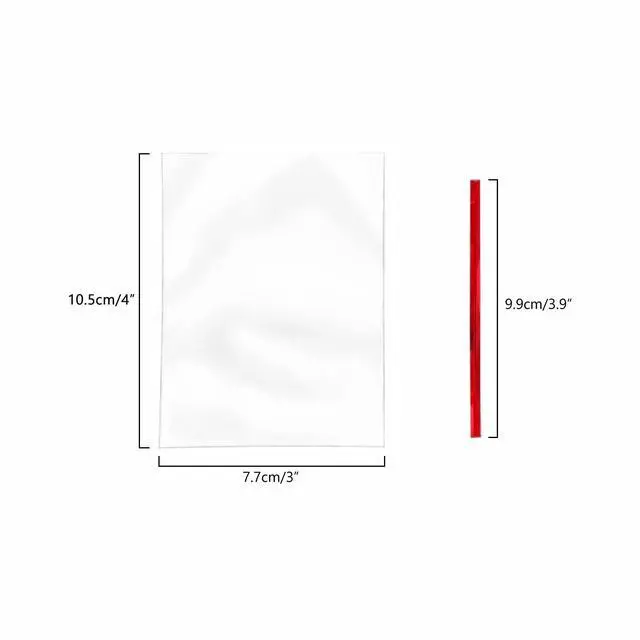 Alt view image 3 of 7 - XLSFPY 100PCS Clear Cellophane Treat Bags with 100PCS Twist Ties, 3x4 OPP Rice Crispy Bags for Gift, Candy, Birthday, Christmas, New Year, Wedding