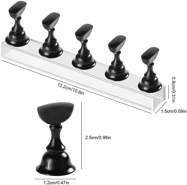 Alt view image 6 of 7 - Magnetic Nail Holder Stand for Painting Press-On Nails