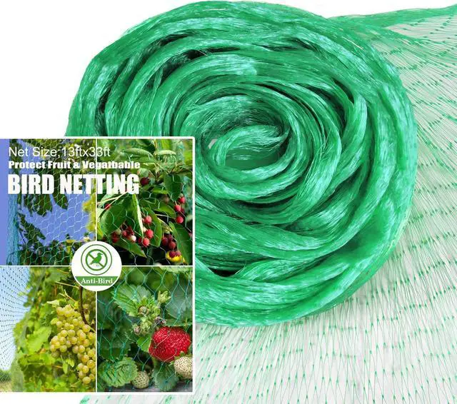 Alt view image 6 of 7 - 13x16.5ft Bird Netting for Garden Protection, Bird Fence, Plant Netting, Garden Netting Mesh, Chicken Coop, Deer, Squirrels, Poultry, Fruit Trees, Vegetable