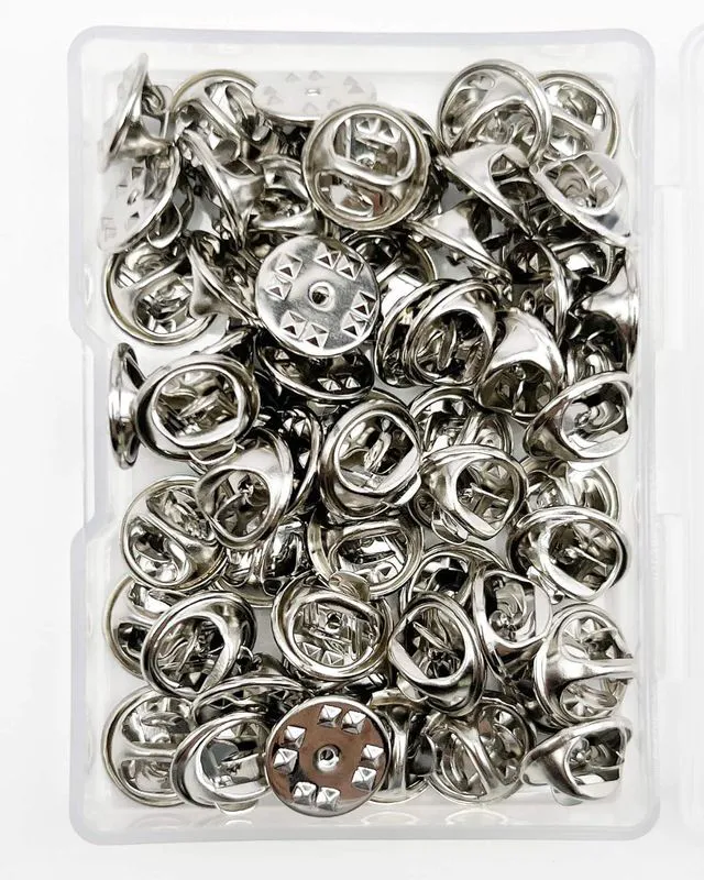 Main image of 50-Pack Lock Pin Backs for Lapel Pins