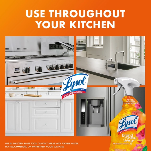 Alt view image 3 of 6 - Lysol All Purpose Cleaner Spray Disinfectant 32oz Mango