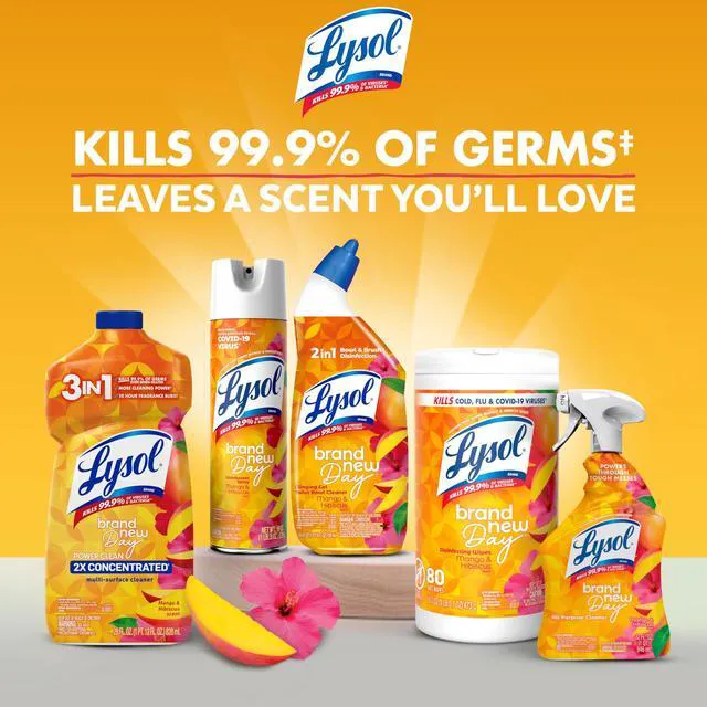 Alt view image 5 of 6 - Lysol All Purpose Cleaner Spray Disinfectant 32oz Mango