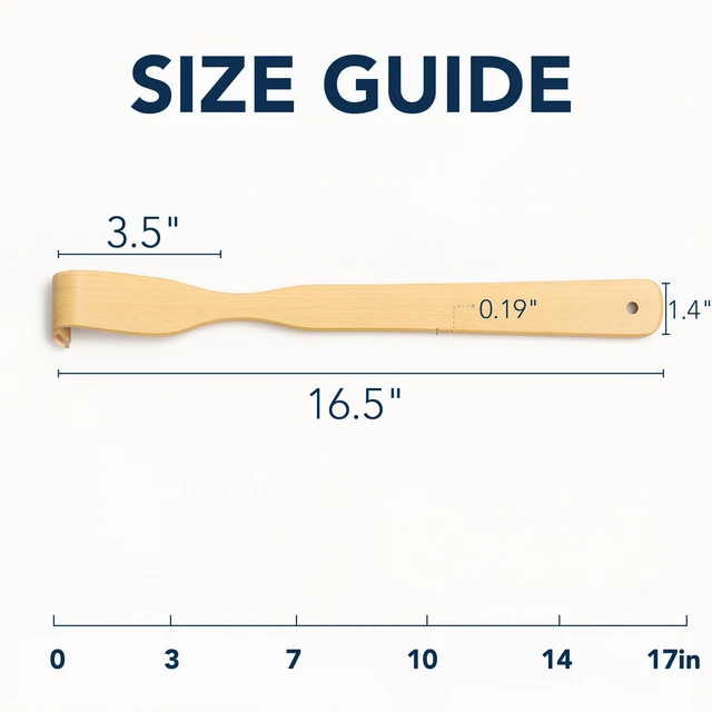 Alt view image 4 of 7 - Bamboo Back Scratcher 16.5" Long Handle 2 Pack