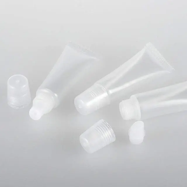 Alt view image 5 of 7 - Quacc 6-Pack Empty Lip Gloss Tubes 8ml Clear Soft Mini Cosmetic Containers Refillable Squeeze Tubes for DIY Lip Gloss Balm Makeup Travel Toiletries