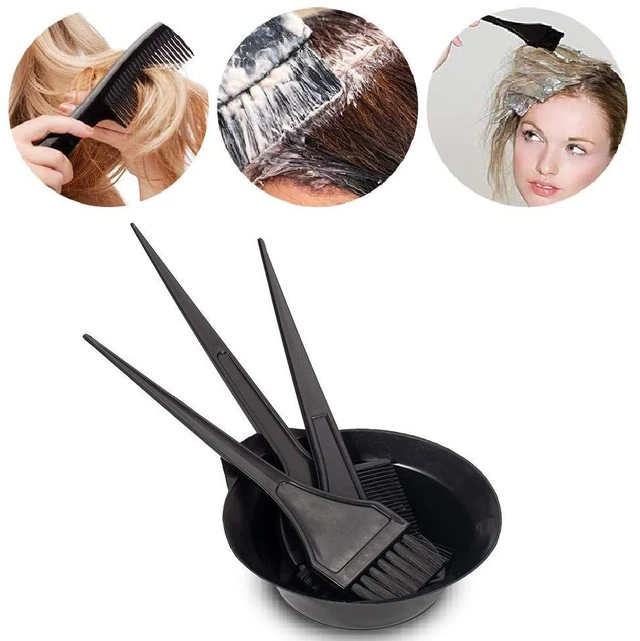 Alt view image 6 of 6 - Brush and Bowl Set for Hair Dye, Black