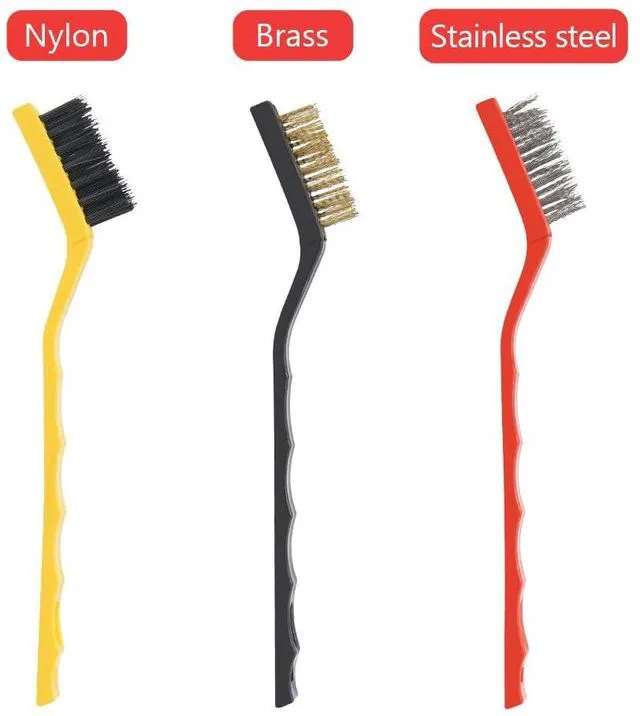 Alt view image 6 of 7 - 9pcs Detailing Brush Set - Interior Cleaning Brush, Steel Wire & Tire Brush