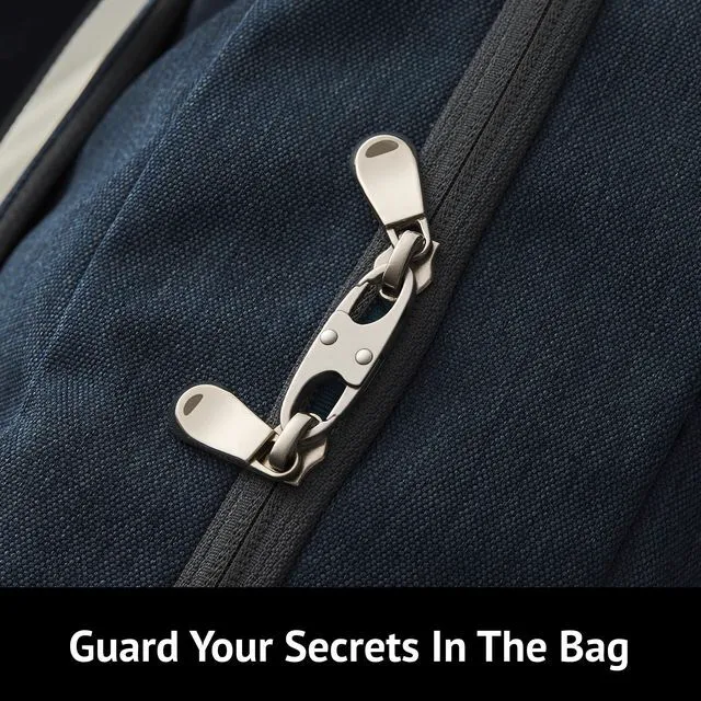 Alt view image 6 of 6 - Zelin Anti Theft Zipper Clips Carabiner Travel Essentials 4Pcs Grey