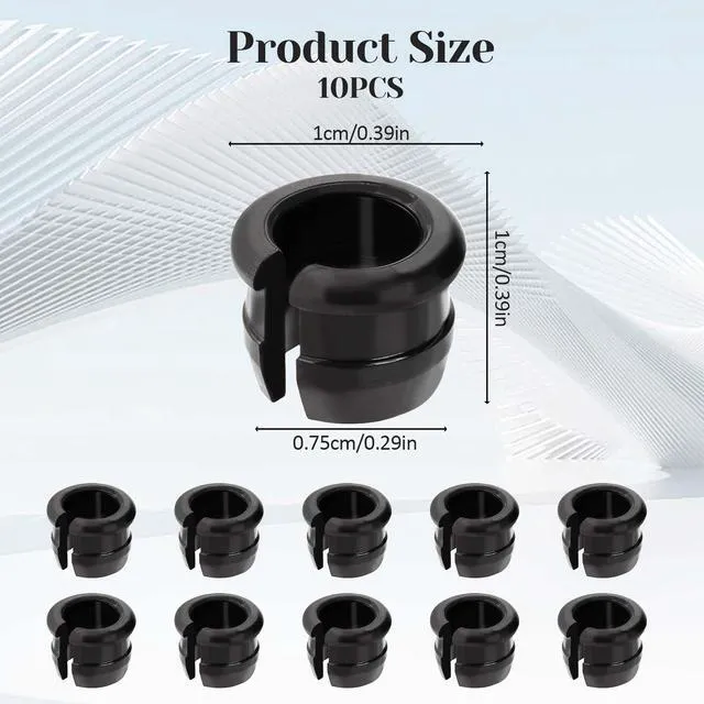 Alt view image 2 of 7 - Wheels Manufacturing Presta Valve Saver 10 Pack, Presta Rim Adapters, Bike Valve Stem Grommets, Presta Valve Adaptor