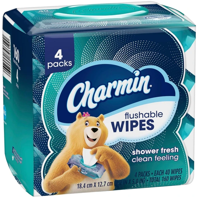 Alt view image 4 of 7 - Charmin Flushable Wipes 160 Count (4 Packs of 40)
