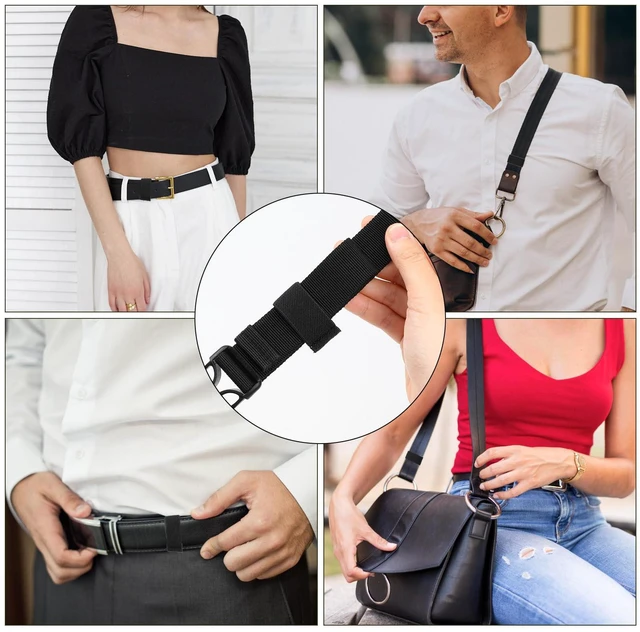 Alt view image 4 of 7 - Bewudy 10 Pack Nylon Canvas Web Elastic Belt Keeper Loop for 1.5" Wide Belts