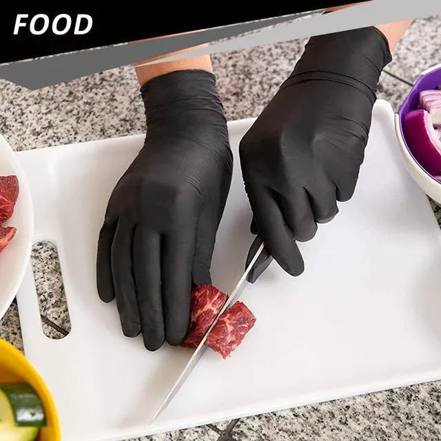 Alt view image 6 of 6 - PROMEDIX P Nitrile Disposable Gloves, 4mil, 100 Count, Latex Free, Powder Free, for Cooking, Household, Food Safe