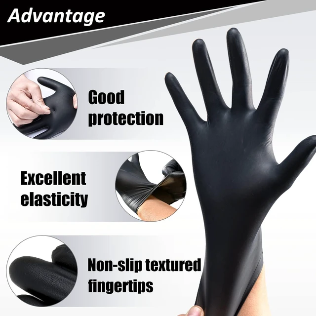 Alt view image 4 of 6 - PROMEDIX P Nitrile Disposable Gloves, 4mil, 100 Count, Latex Free, Powder Free, for Cooking, Household, Food Safe