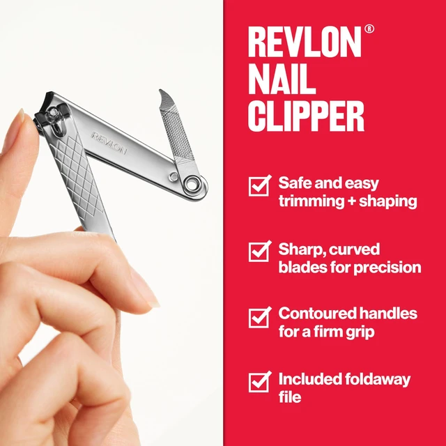 Alt view image 4 of 6 - Revlon Nail Clipper with File, Silver, 1 Count