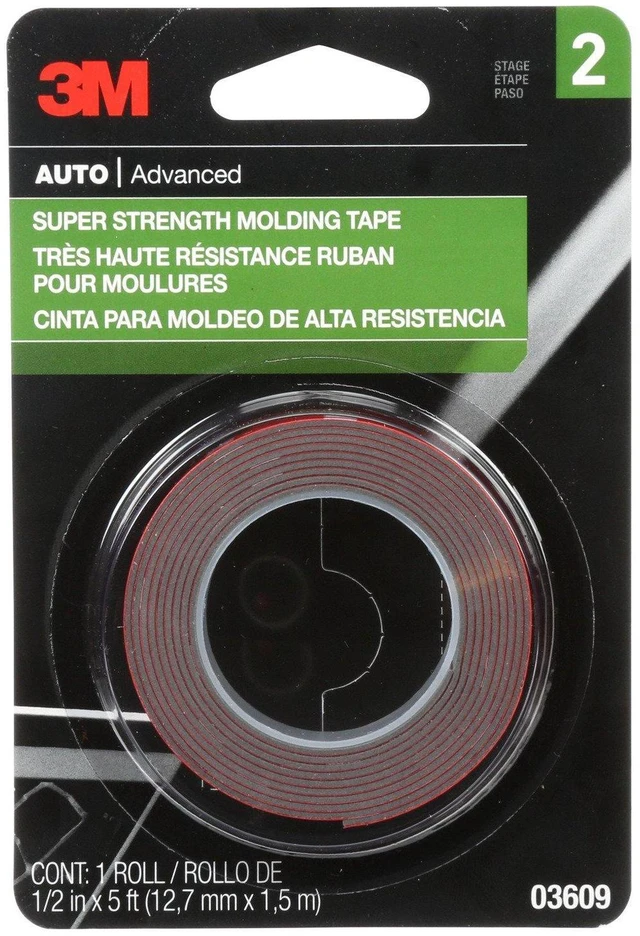 Main image of 3M 03609 Super Strength Molding Tape, 1/2in x 5ft