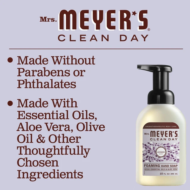 Alt view image 5 of 5 - Mrs. Meyer's Clean Day Foaming Hand Soap, Lavender Scent, 10oz