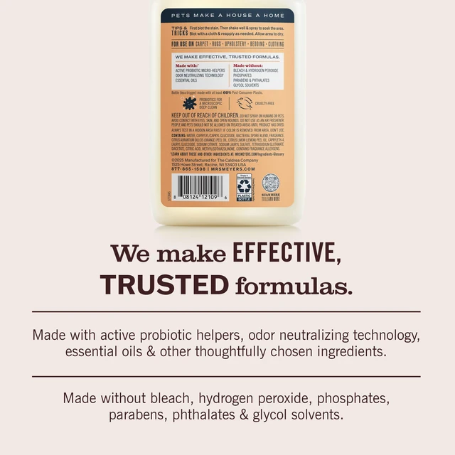 Alt view image 5 of 6 - MRS. MEYER'S CLEAN DAY Pet Multi-Surface Cleaner, Orange Blossom, 16fl oz