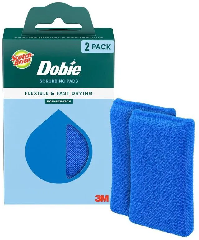 Main image of Scotch-Brite Blooms Dobie Scrubbing Pad, 2 Pack