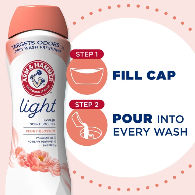 Alt view image 3 of 6 - ARM & HAMMER Light Laundry Scent Booster, Peony Blossom, 24 Oz
