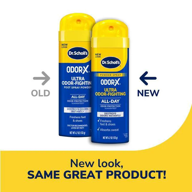Alt view image 5 of 7 - Dr. Scholl's Odor-X Odor-Fighting Spray-Powder, All-Day Odor Protection and Sweat Absorption