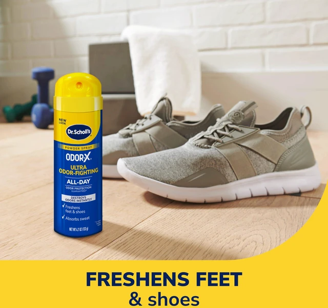 Alt view image 2 of 7 - Dr. Scholl's Odor-X Odor-Fighting Spray-Powder, All-Day Odor Protection and Sweat Absorption