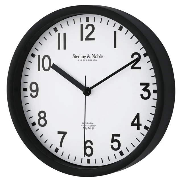 Alt view image 6 of 6 - Mainstays Basic 8.78" Analog Round Wall Clock, Black