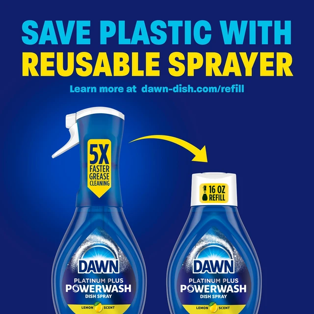 Alt view image 3 of 5 - Dawn Platinum Powerwash Dish Spray & Soap, Lemon Starter Kit, 16fl oz