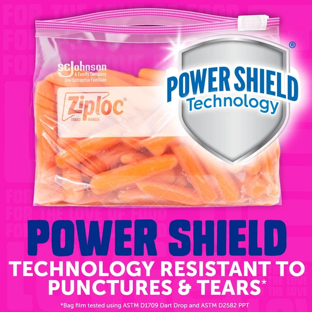 Alt view image 5 of 5 - Ziploc Gallon Slider Food Storage Bags with Power Shield Technology, 40 Count